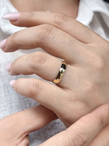 14 AYAR ALTIN ALYANS YÜZÜK 4MM