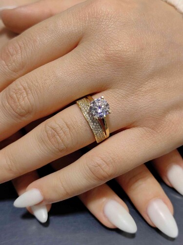 14 AYAR 3 SIRA TAŞLI TWİN ALTIN YÜZÜK