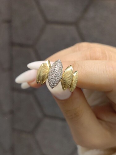 14 AYAR BADEM FANTAZİ ALTIN YÜZÜK